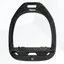 Flex-On Green Composite Inclined Grip Stirrups - Black/Black/Black