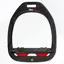 Flex-On Green Composite Inclined Grip Stirrups -  Black/Black/Red