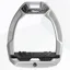 Flex-On Safe-On Inclined Ultra Grip Stirrups - Grey/Black/Black/Black Glitter