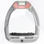 Flex-On Safe-On Inclined Ultra Grip Stirrups - Grey/Grey/Grey/Rose Gold