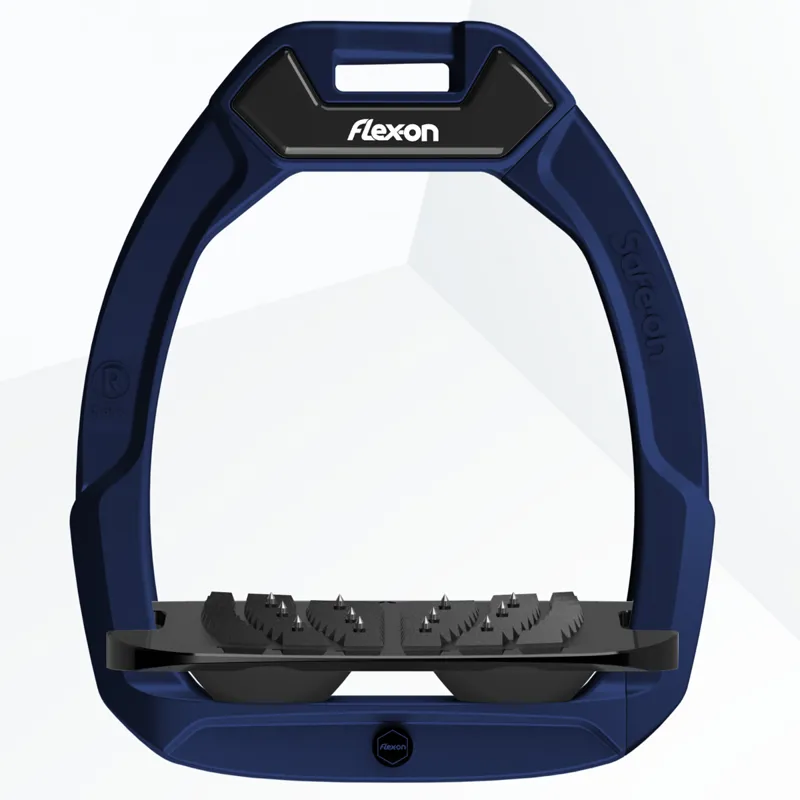 Flex-On Safe-On Inclined Ultra Grip Stirrups - Navy/Black/Black