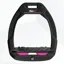 Flex-On Safe-On Inclined Ultra Grip Stirrups - Black/Black/Pink