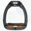 Flex-On Safe-On Inclined Ultra Grip Stirrups - Dark Grey/Black/Orange
