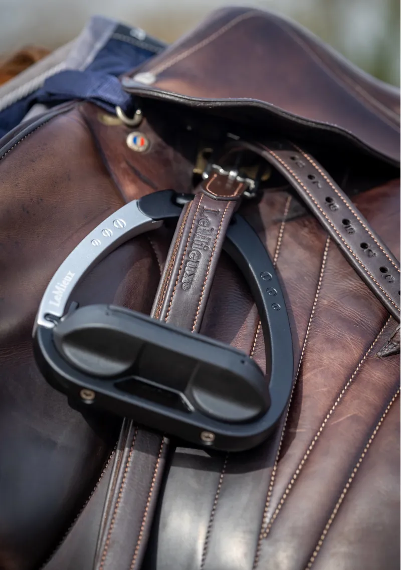 LeMieux Vector Stirrup Leather - Brown-3