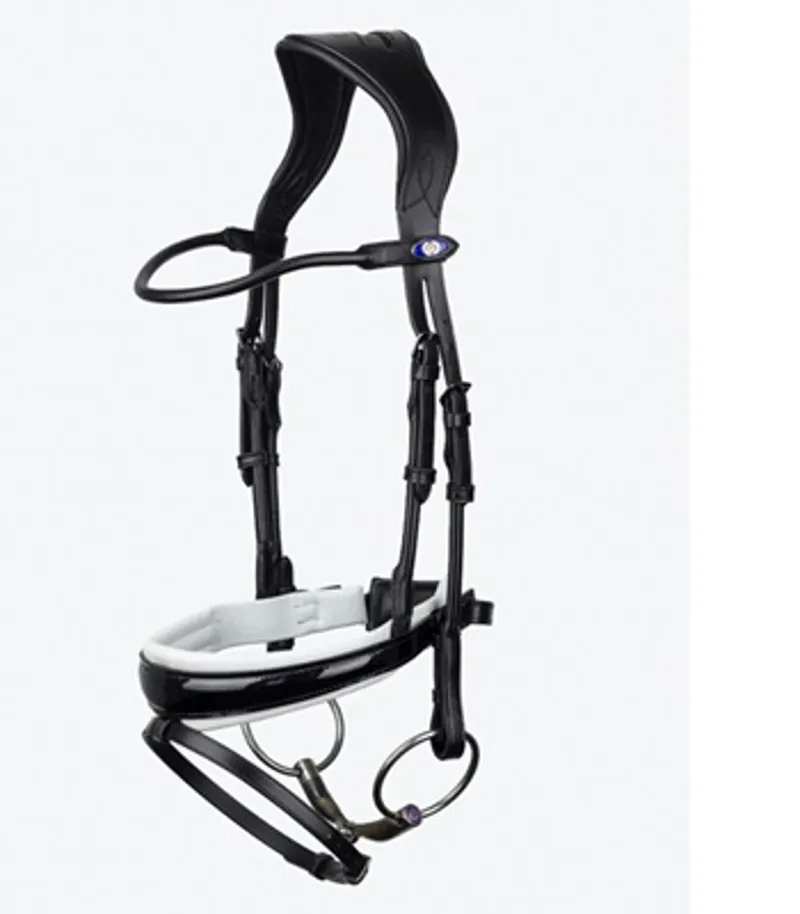 PS of Sweden GP White Lacquer Lining  Bridle  Black