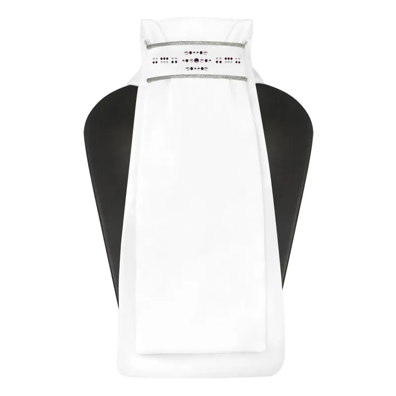 Fair Play Gwen Ready Tied Stock White/Berry