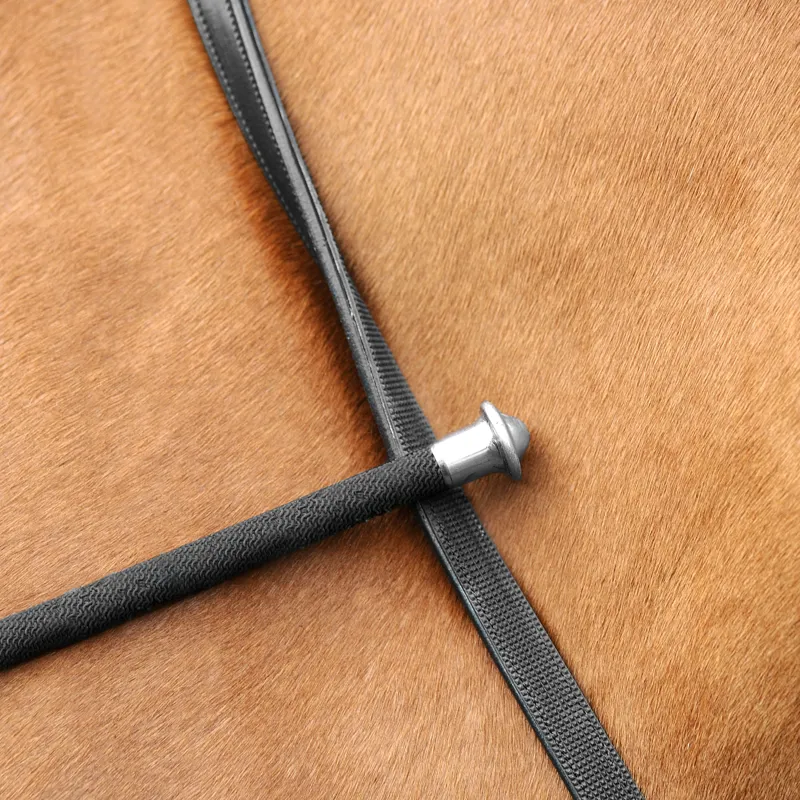 Passier Half Rubber Rolled Reins Black-1