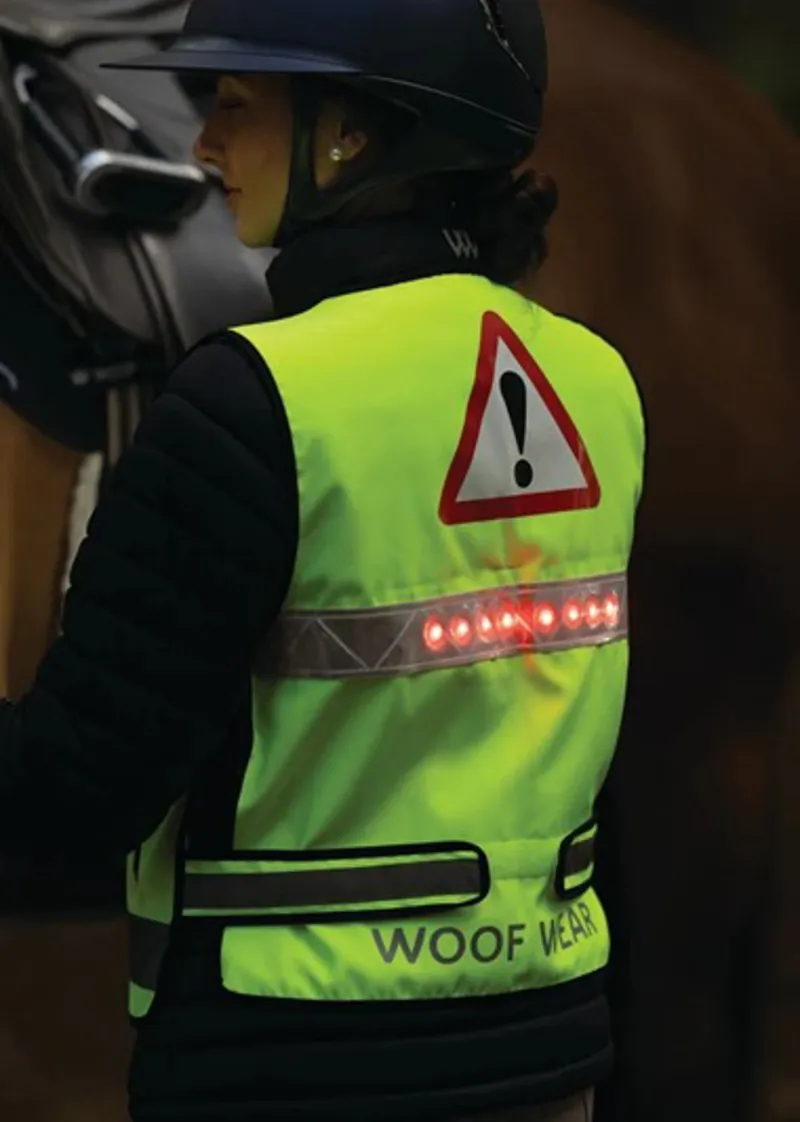Woof Wear LED Hi Vis Riding Vest Hi Vis Yellow-1