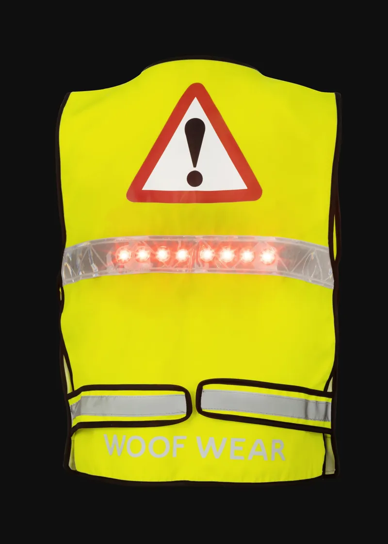 Woof Wear LED Hi Vis Riding Vest Hi Vis Yellow-4