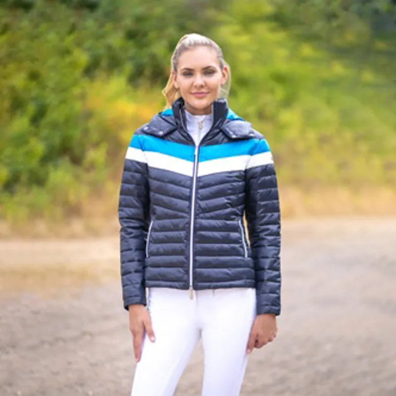 Coldstream Southdean Quilted Jacket - Navy/White/Blue-2