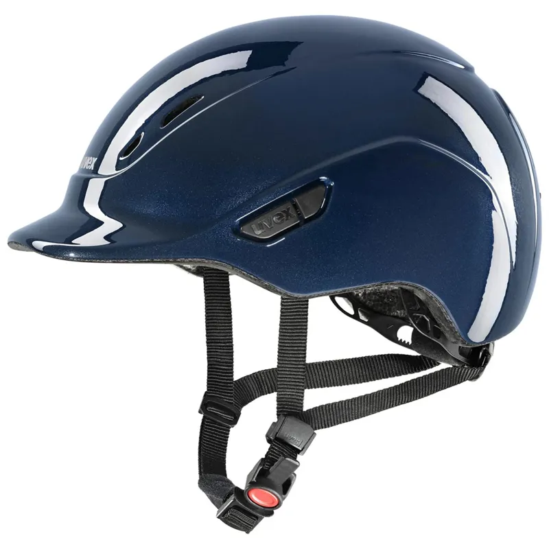Uvex Kidoxx Shiny Junior Riding Hat Navy