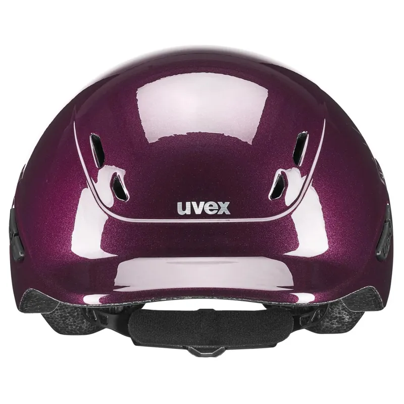 Uvex Kidoxx Shiny Junior Riding Hat Burgundy-3