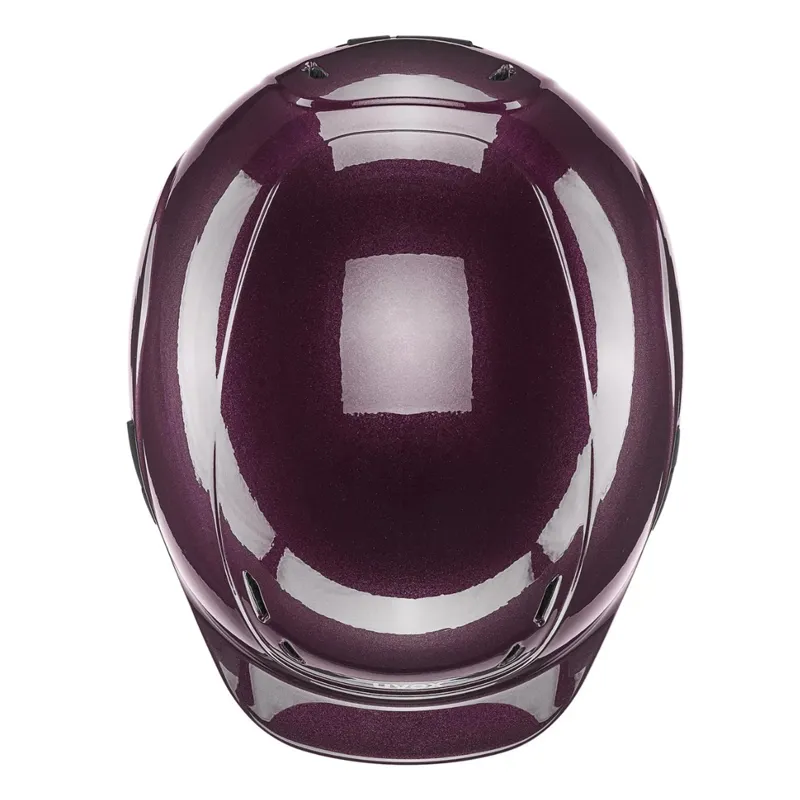 Uvex Kidoxx Shiny Junior Riding Hat Burgundy-2