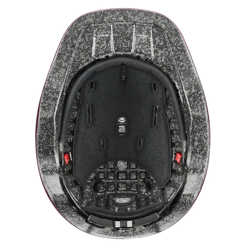 Uvex Kidoxx Shiny Junior Riding Hat Burgundy-1