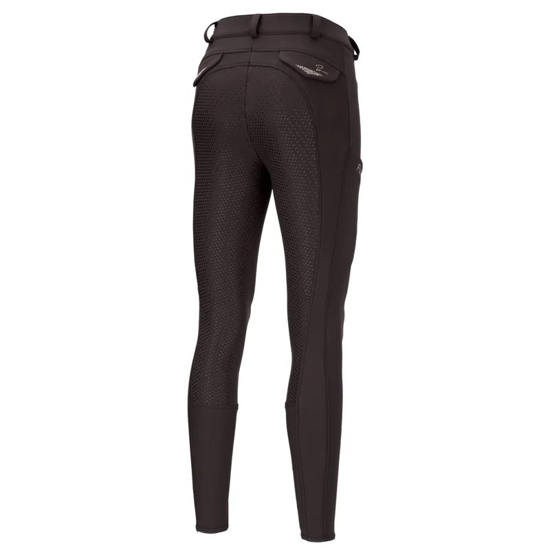 Pikeur Laure Softshell Full Grip Breeches Brocade Brown-1