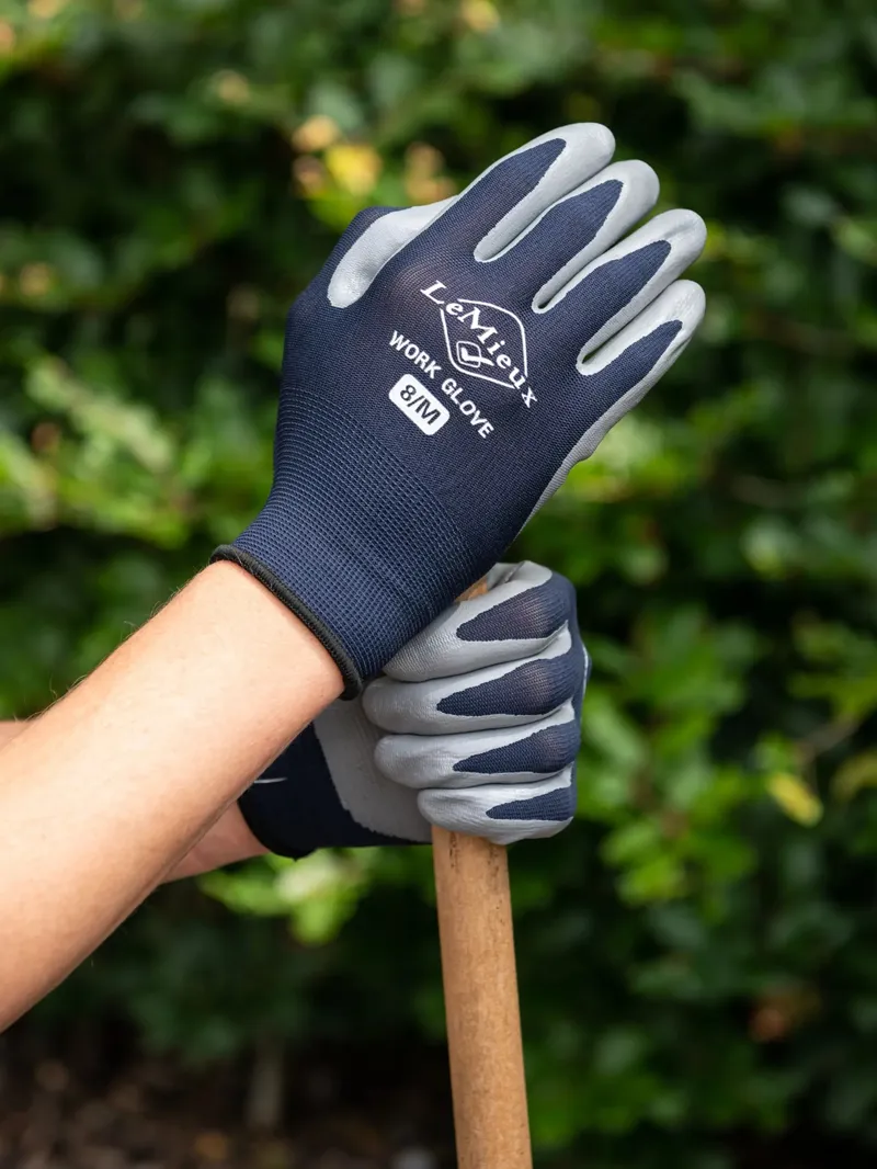 LeMieux Work Gloves Navy-1