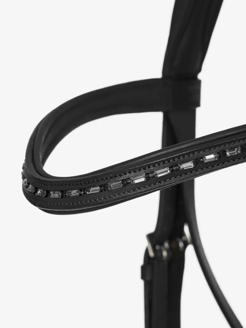 LeMieux Arika Dressage Bridle - Black/Silver-2