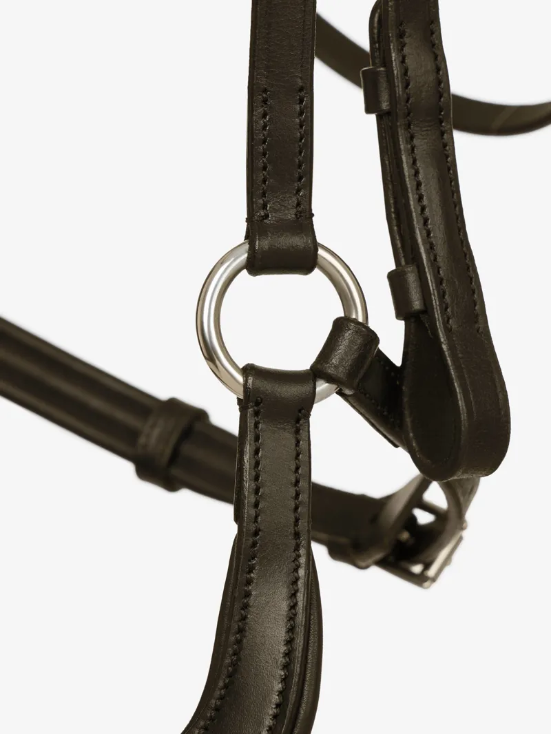LeMieux Arika Drop Bridle - Brown/Silver-3