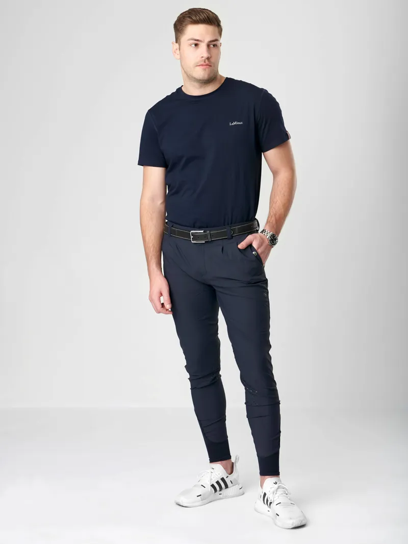 LeMieux Mens Elite Classic Pleated Breech - Navy-3