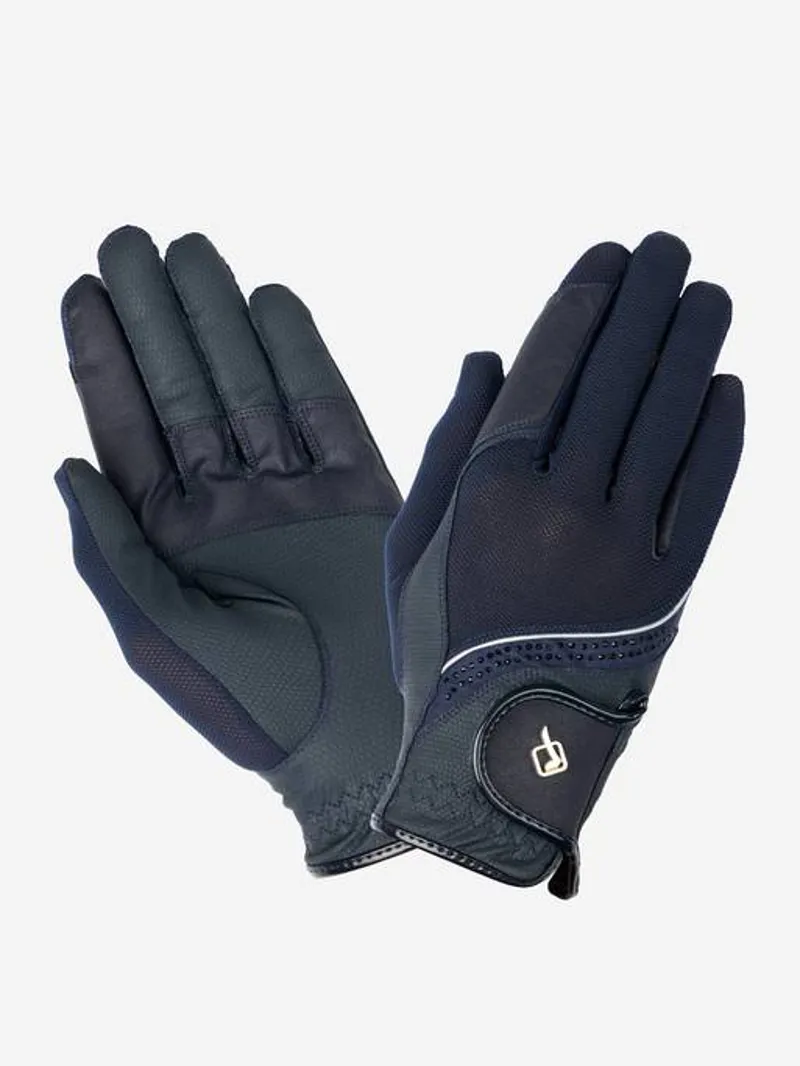 LeMieux  Crystal Riding Gloves - Navy