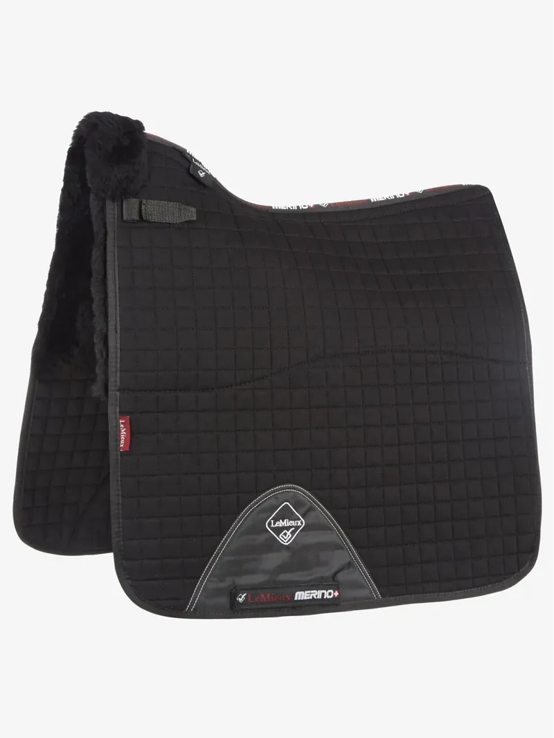 LeMieux Lambswool Dressage Half Lined Numnah - 