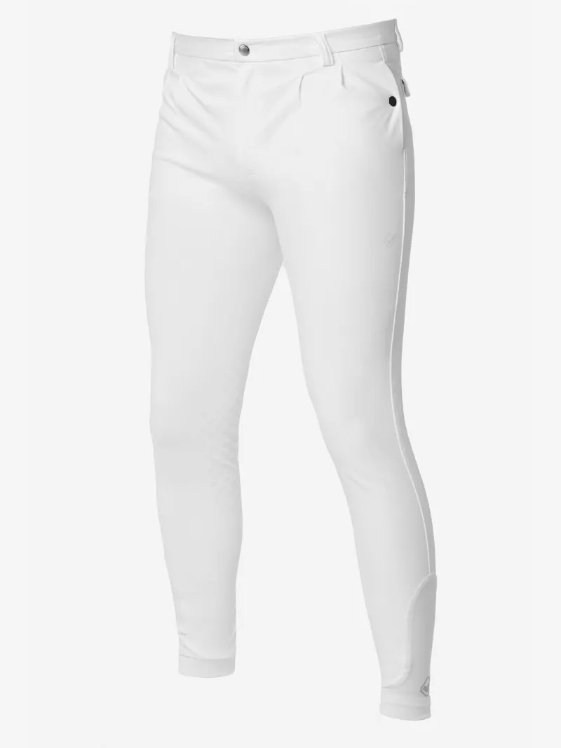 LeMieux Mens Elite Classic Pleated Breech - White-1