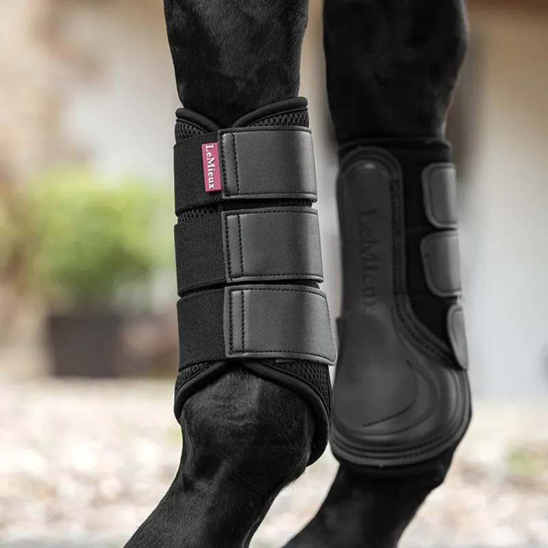 LeMieux Mesh Brushing Boots - Black
