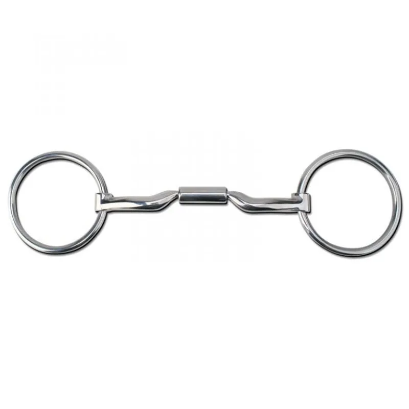 MB36 Myler Loose Ring Forward Tilt Ported Barrel Snaffle 