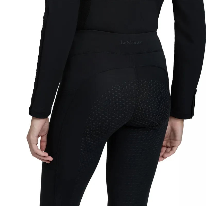 LeMieux Natalie Brushed Pull On Brushed Riding Leggings Black-2