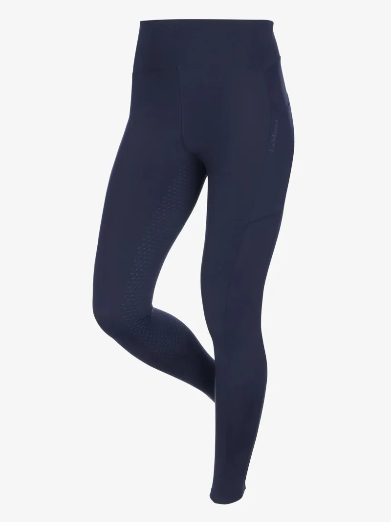 LeMieux Natalie Brushed Pull On Brushed Riding Leggings Navy-1