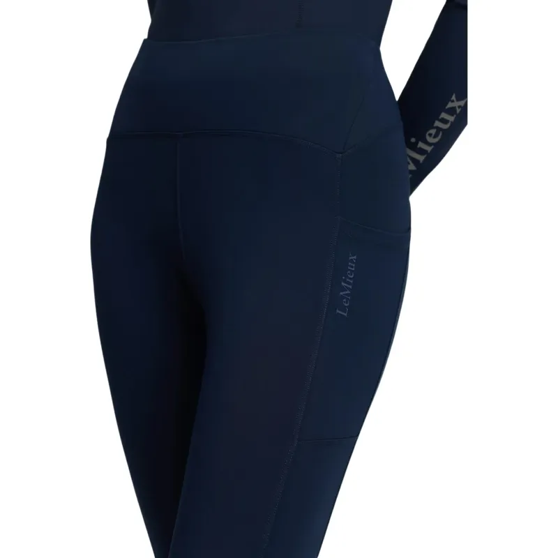 LeMieux Natalie Brushed Pull On Brushed Riding Leggings Navy-3