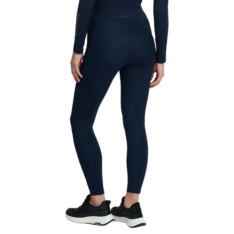 LeMieux Natalie Brushed Pull On Brushed Riding Leggings Navy-5
