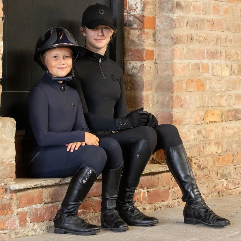 Coldstream Next Generation Hamilton Sparkle Riding Tights Navy-1