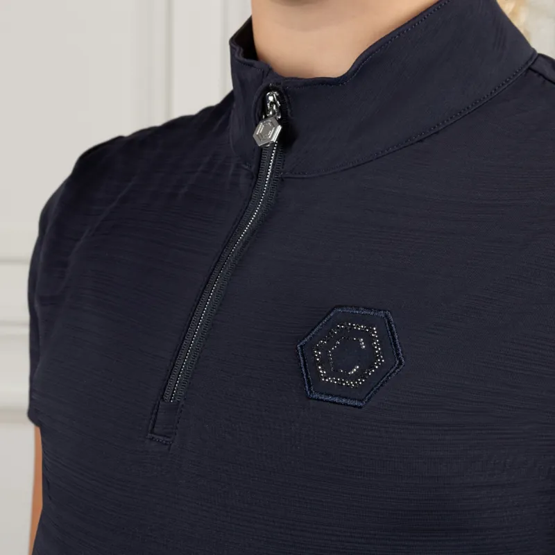 Coldstream Next Generation Hamilton Sparkle Sports Top Navy-4