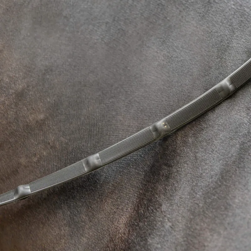 Passier Rubber Reins with Fine Nubs Black-1