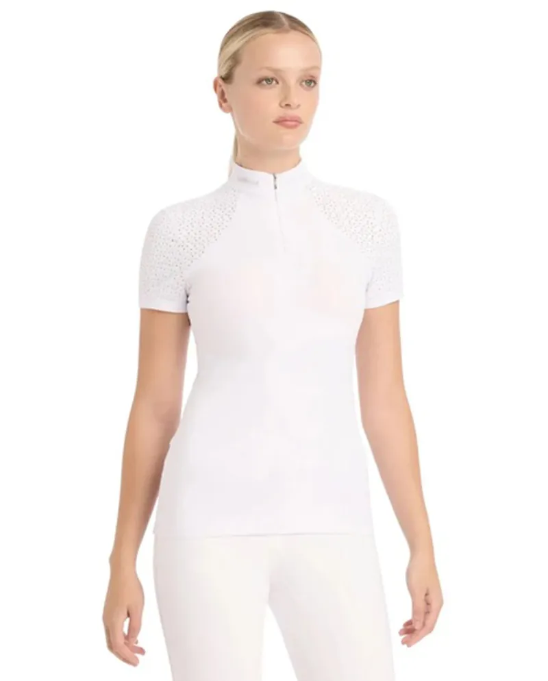 LeMieux Olivia Short Sleeve Show Shirt White