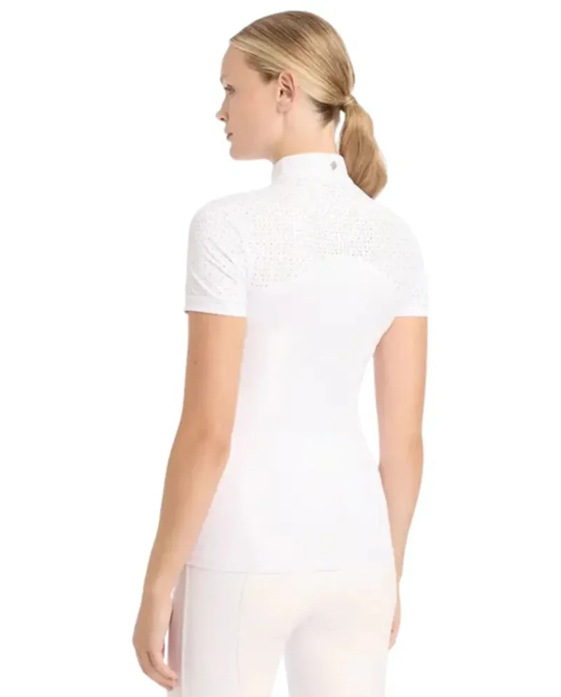 LeMieux Olivia Short Sleeve Show Shirt White-1