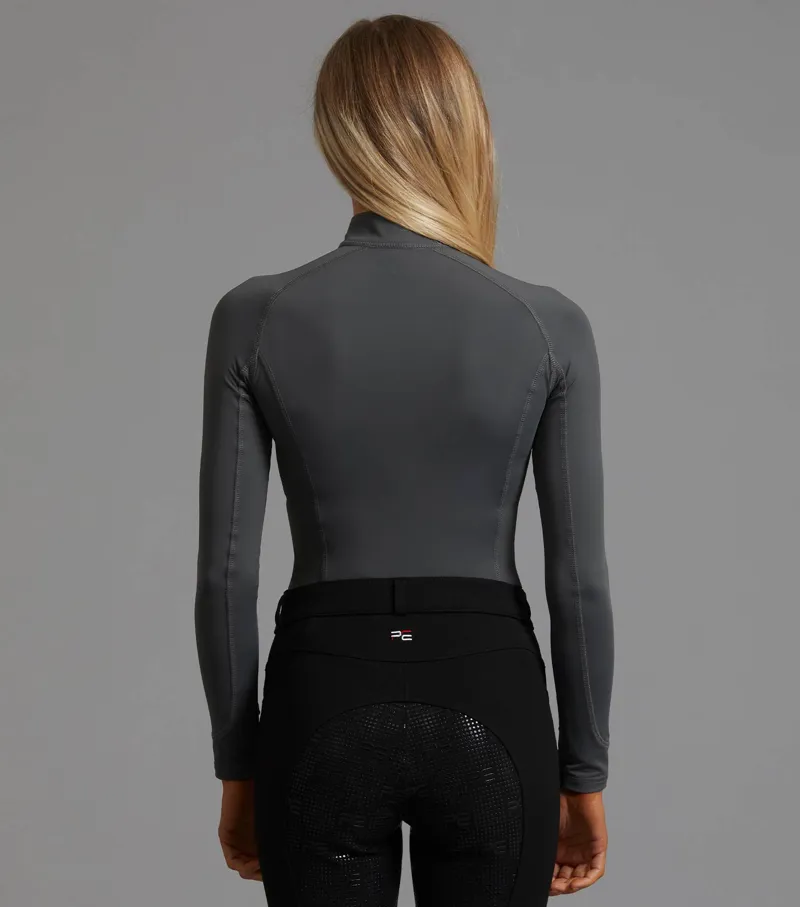 Ombretta Ladies Technical Riding Top - Anthracite Grey-1