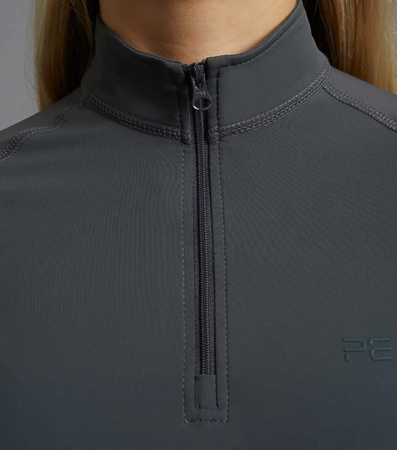 Ombretta Ladies Technical Riding Top - Anthracite Grey-3
