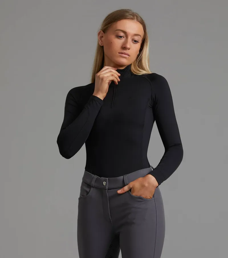Ombretta Ladies Technical Riding Top - Black