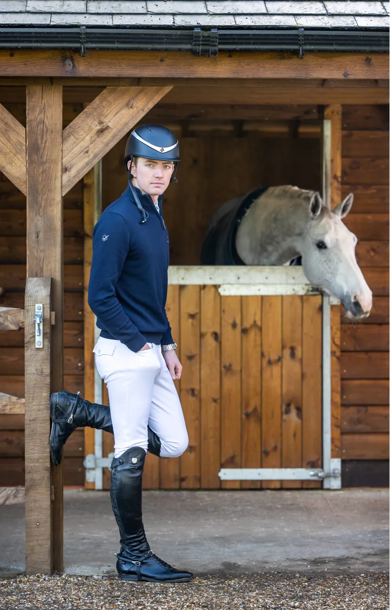 LeMieux Mens Breeches - White-2