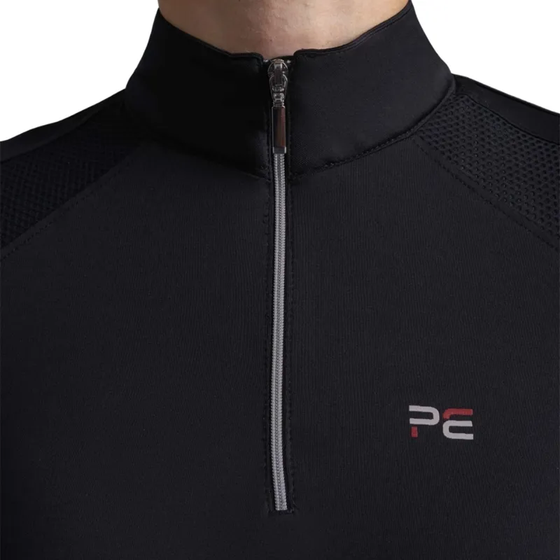 Remisa Ladies Technical Short Sleeve Riding Top / Black uk-3