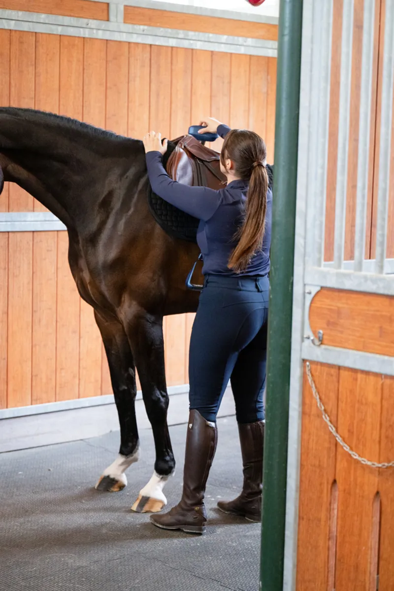 Pikeur NEW Candela Full Suede Seat Breeches - Dark Shadow-4