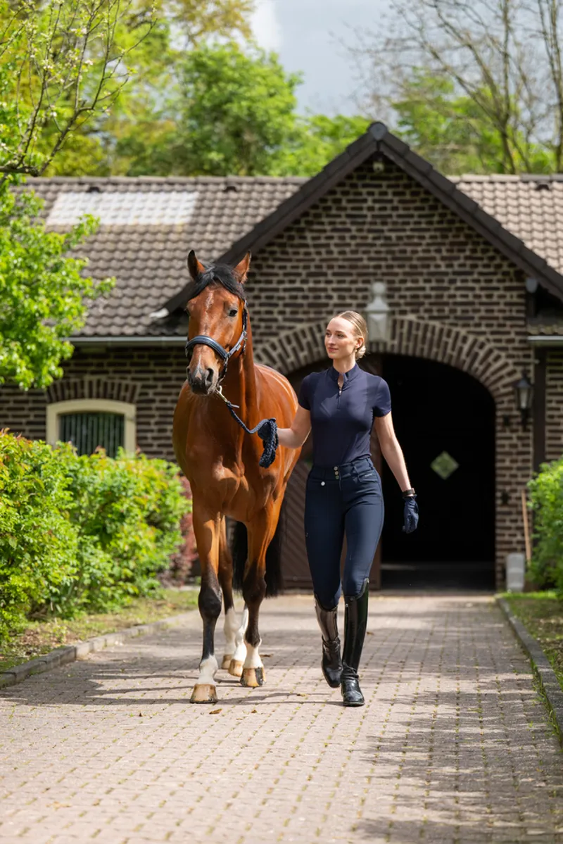 Pikeur NEW Candela Full Suede Seat Breeches - Dark Shadow-5