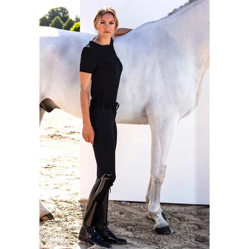 Pikeur Laure Full Grip Ladies Breeches - Night Blue-3