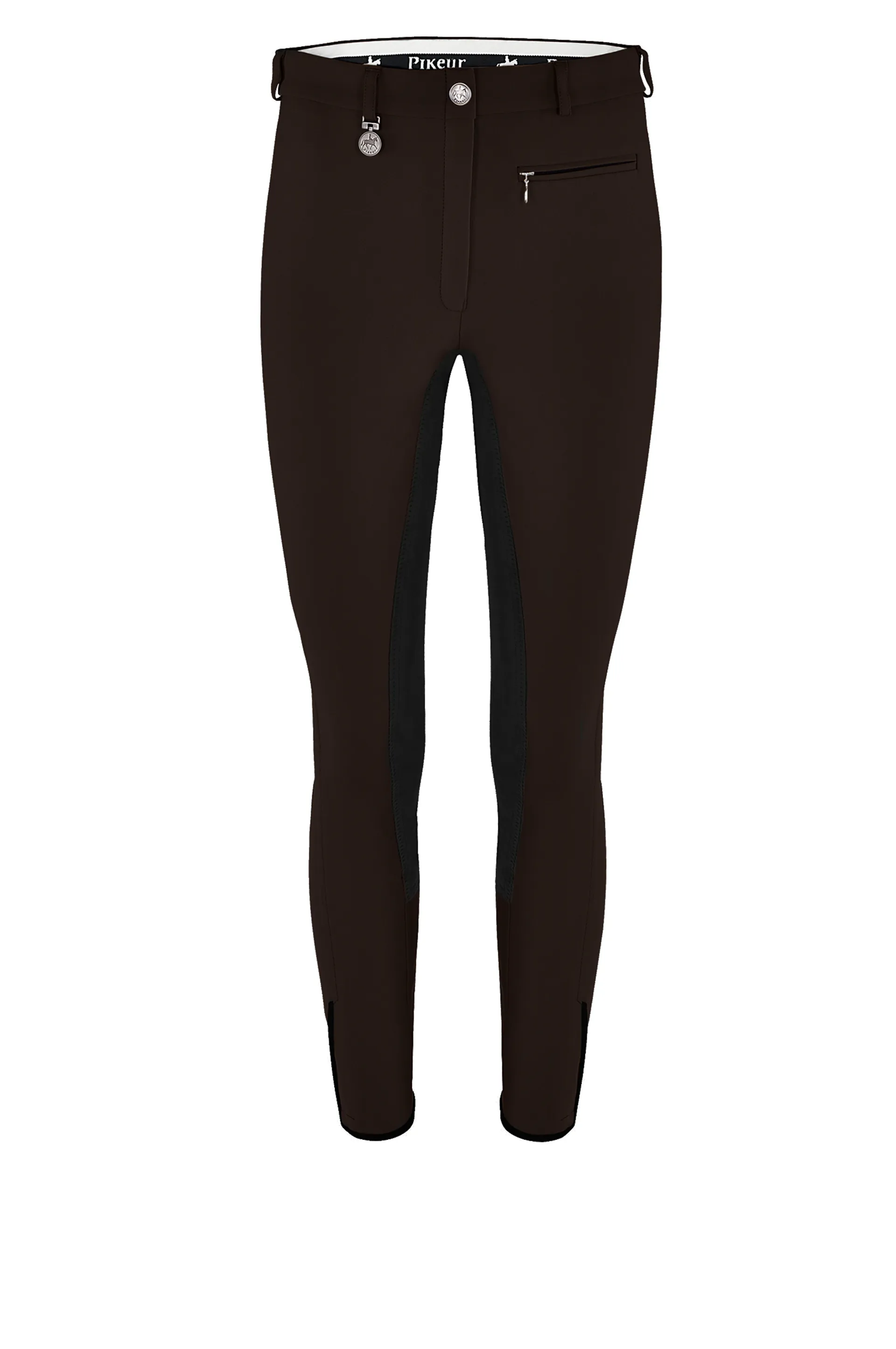 Pikeur Lugana Contrast Softshell Winter Breeches Chocolate/Black