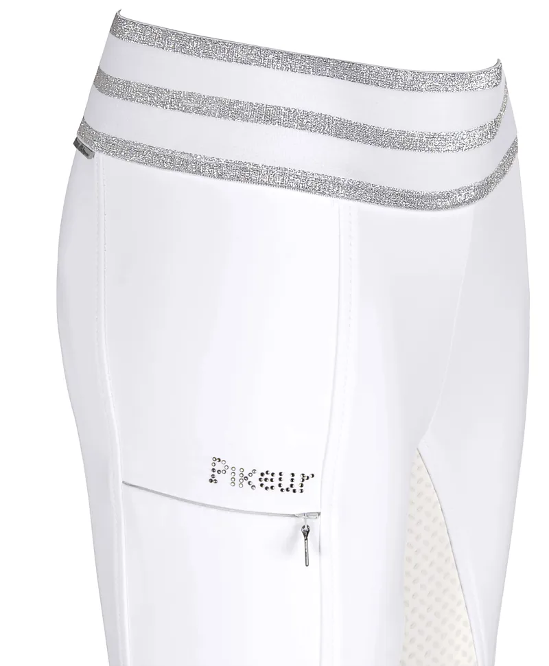 Pikeur Ida Grip Kids Riding Leggings White-1