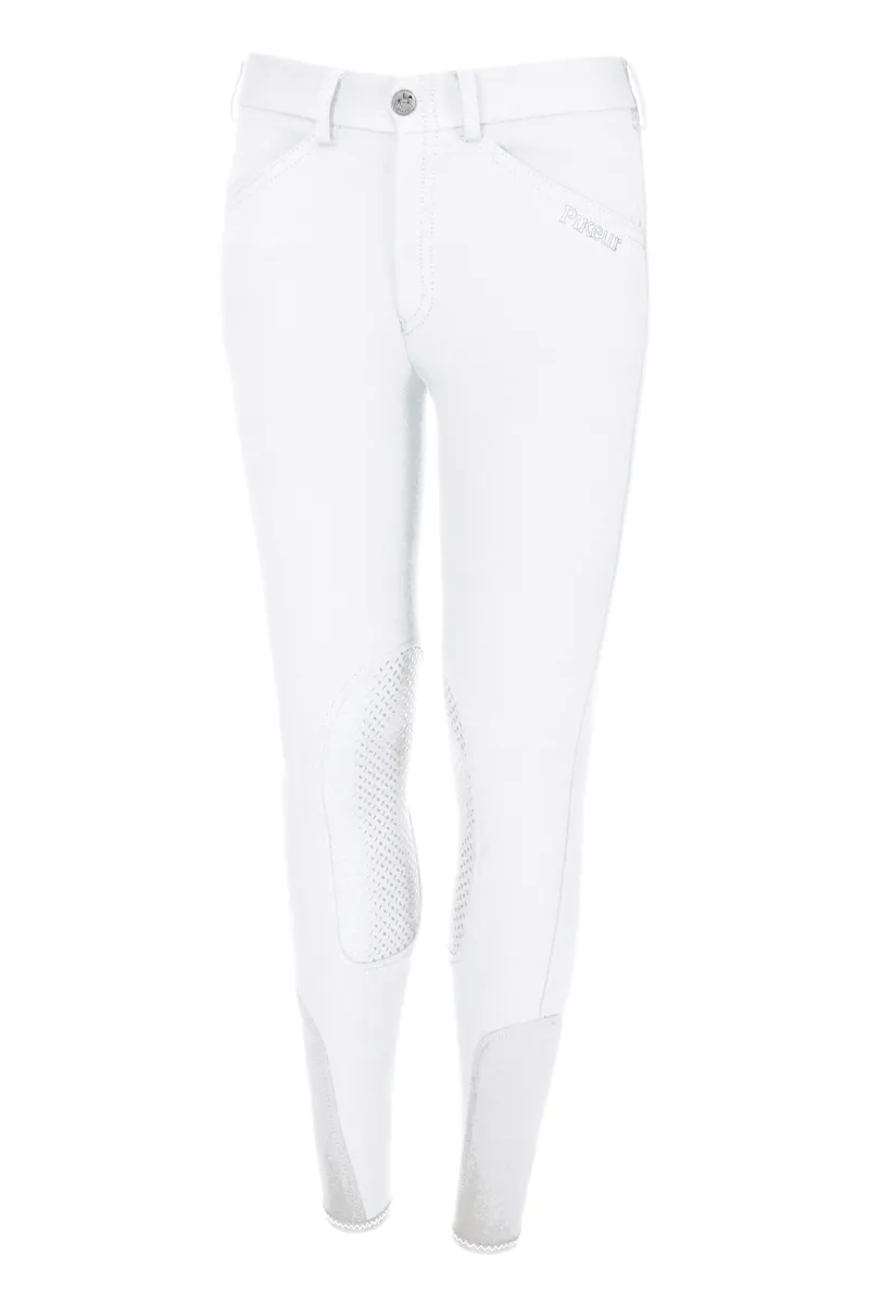 Pikeur Brooklyn Grip Childrens Breeches White