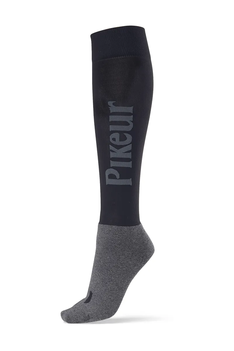 Pikeur Knee Length Logo Socks Grey