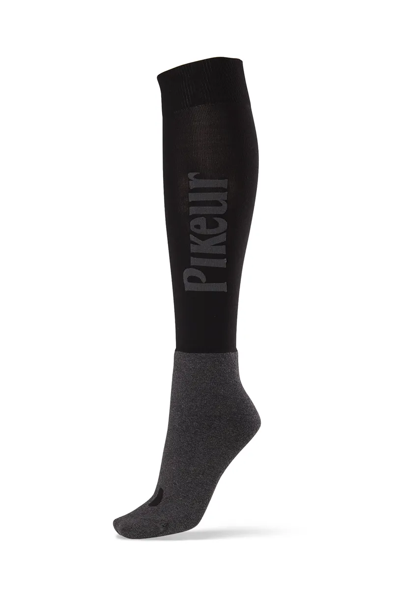 Pikeur Knee Length Logo Socks Black